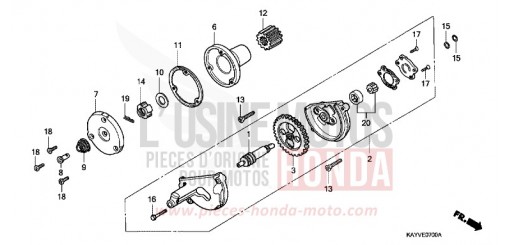 OIL PUMP NX125V de 1997